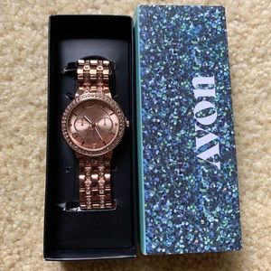 Rose gold watch